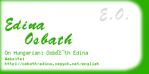 edina osbath business card